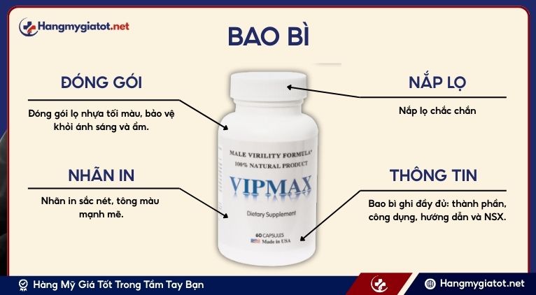 Bao bì Viên uống Vipmax