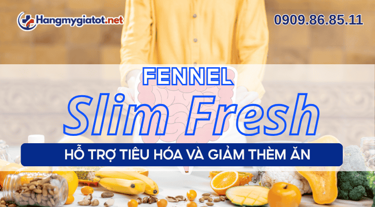 Fennel trong Slim Fresh hỗ trợ tiêu hóa và giảm thèm ăn