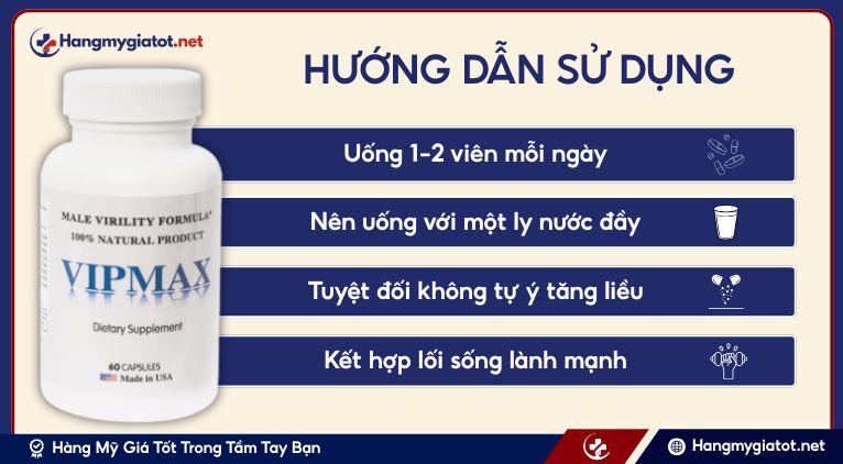 HDSD Viên uống Vipmax