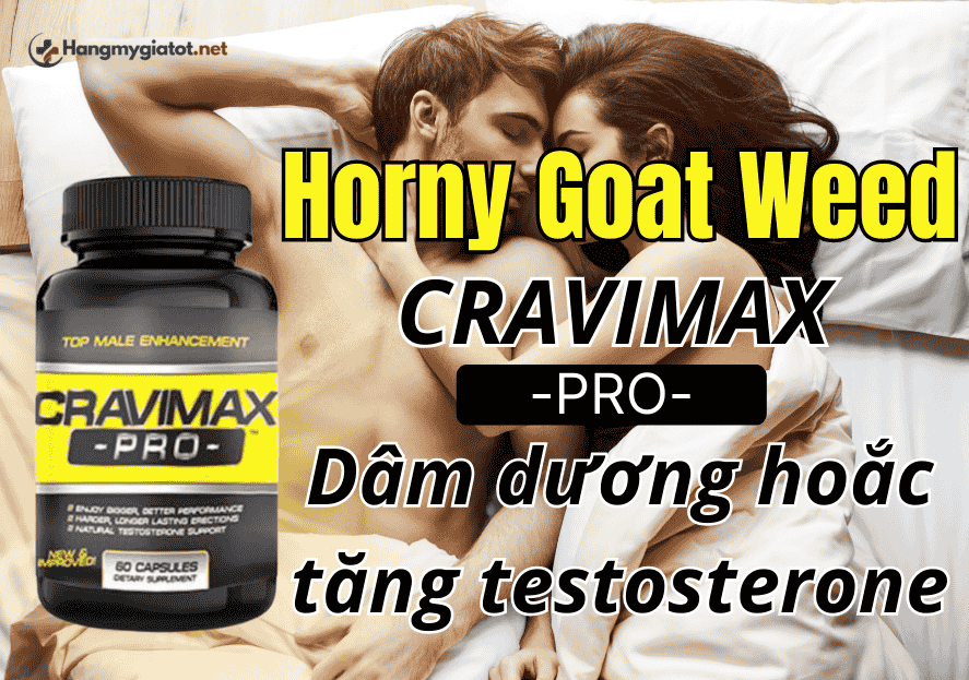 Horny Goat Weed trong Cravimax Pro Dâm dương hoắc tăng testosterone