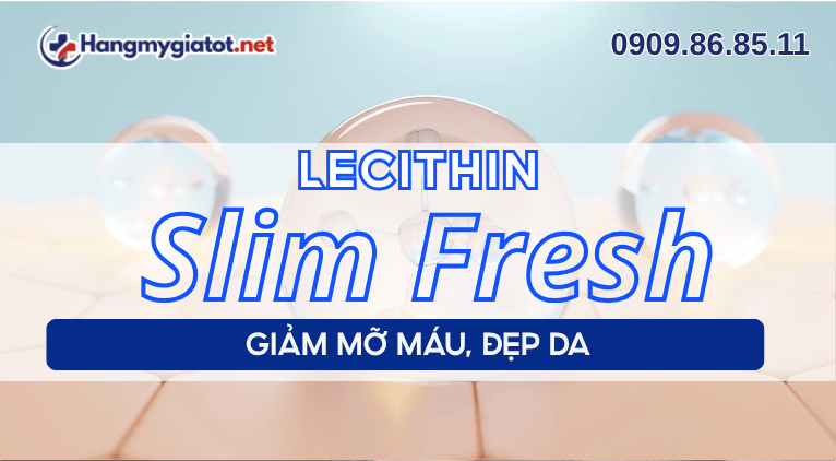 Lecithin trong Slim Fresh giảm mỡ máu, đẹp da