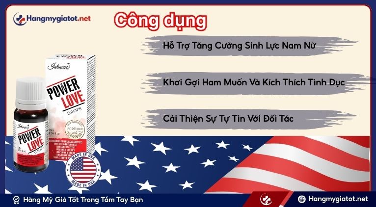 Công Dụng Nổi Bật Của Power Love Drops 10ml