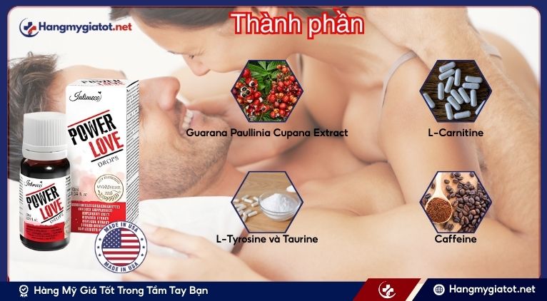 Thành Phần Của Power Love Drops 10ml
