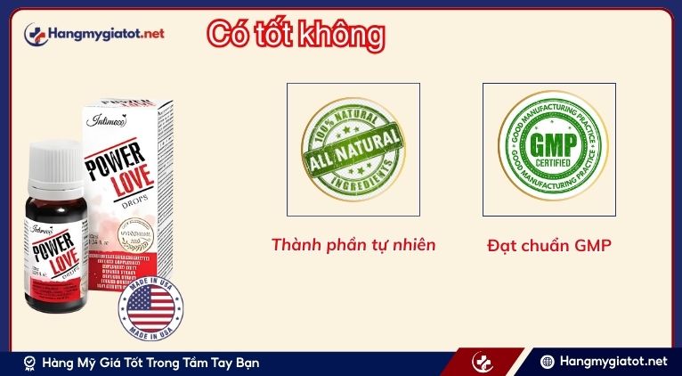Power Love Drops 10ml Có Tốt Không?