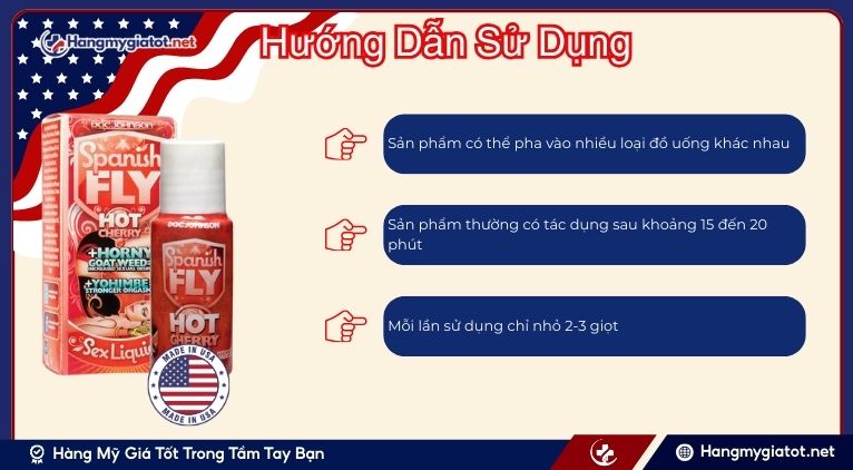 Hướng dẫn sử dụng Spanish Fly Hot Cherry