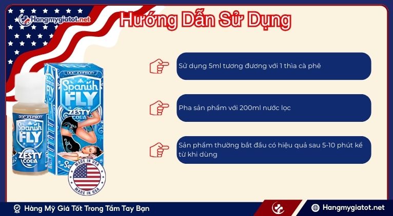 Spanish Fly Zesty Cola hướng dẫn sử dụng