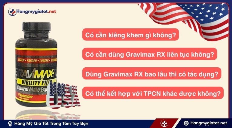 Câu hỏi thường gặp về Gravimax RX