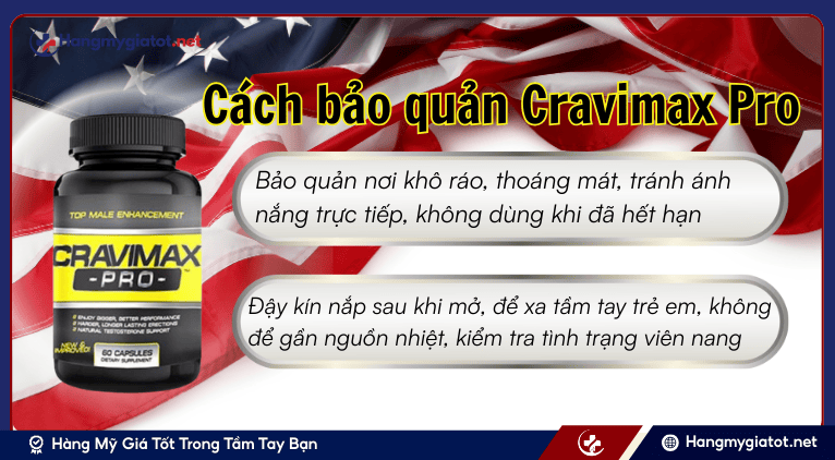 Cách bảo quản Cravimax Pro