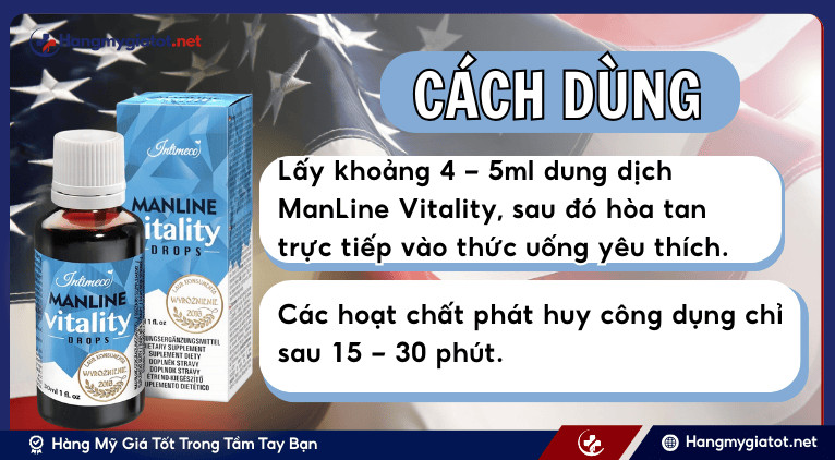 Cách sử dụng ManLine Vitality