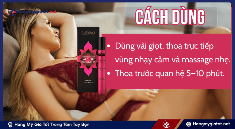 Cách dùng Intensify Plus Female Arousal Gel cho đúng cách và hiệu quả