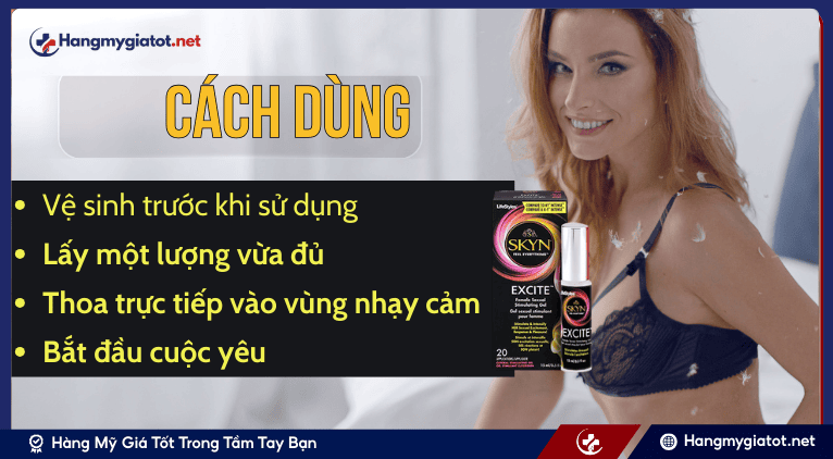 Cách dùng Lifestyles Excite Female Sexual Stimulating Gel hiệu quả