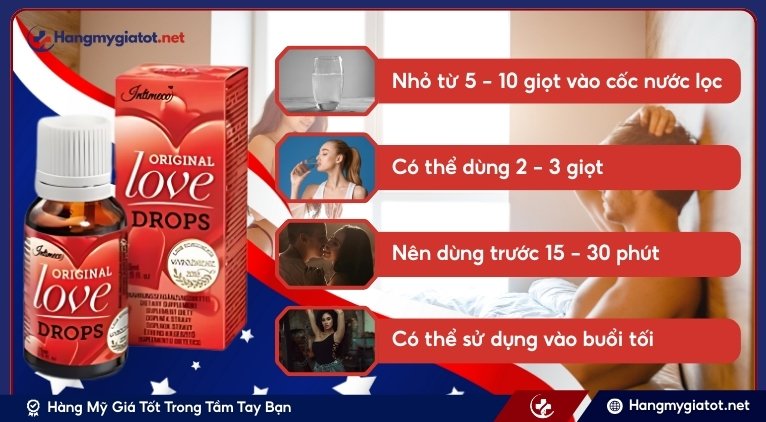 Cách dùng Original Love Drop hiệu quả