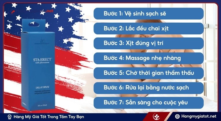 Hướng dẫn sử dụng Sta-Erect Delay Spray