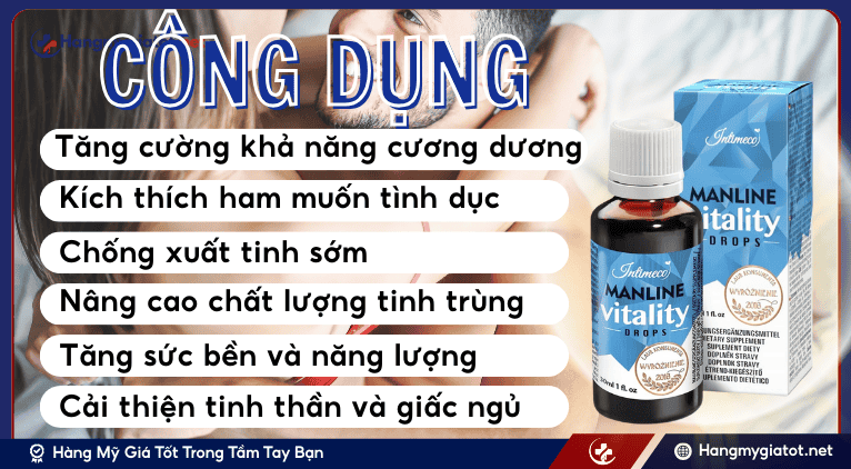 Công dụng nổi bật của ManLine Vitality