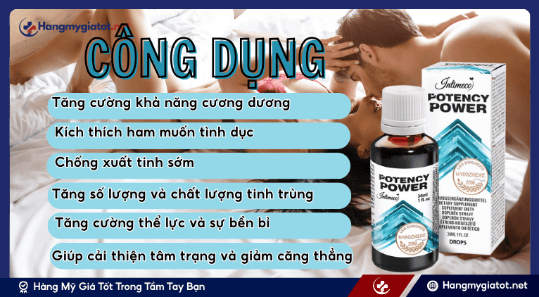 Công dụng chính của Potency Power