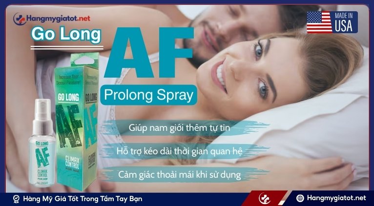 Công dụng của Go Long AF Prolong Spray