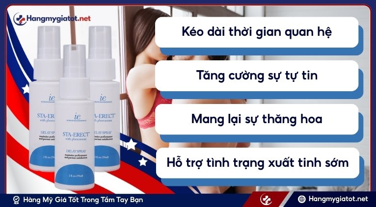 Công dụng của Sta-Erect Delay Spray là gì?