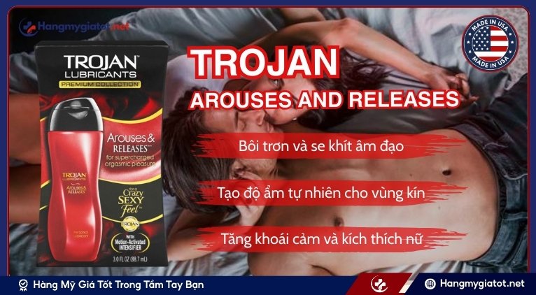Công dụng của Gel Trojan Arouses And Releases
