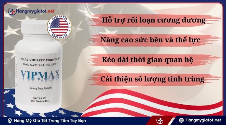 Công dụng của viên uống Vipmax USA