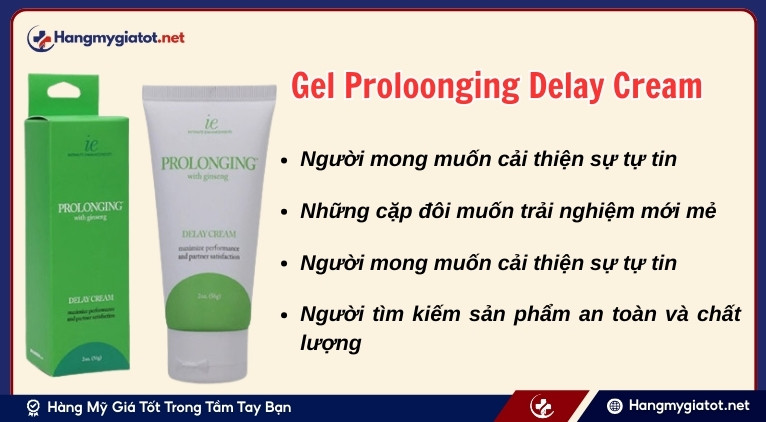 Đối tượng nào nên sử dụng gel Proloonging Delay Cream