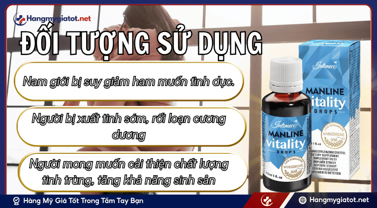 Đối tượng nên sử dụng ManLine Vitality