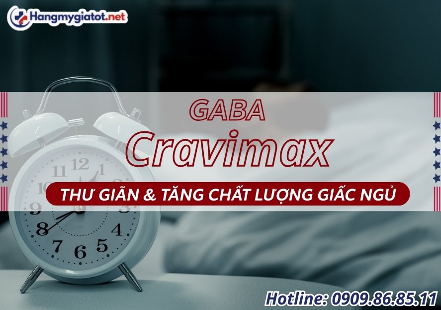 GABA trong Cravimax thư giãn và tăng chất lượng giấc ngủ