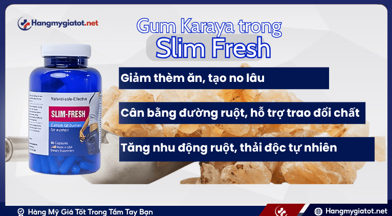 Gum Karaya và Vai Trò trong Công Thức Slim Fresh