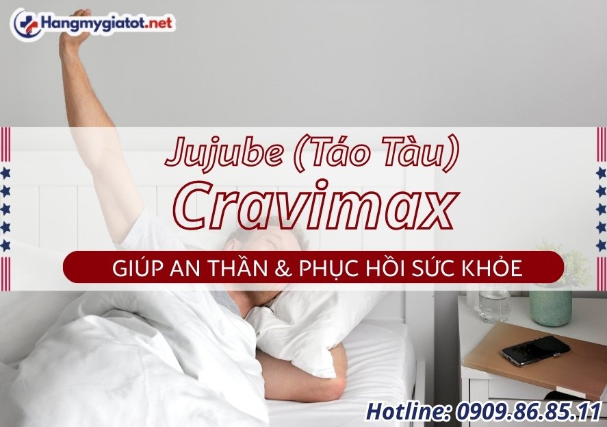 Jujube trong Cravimax táo tàu an thần và phục hồi sức khỏe