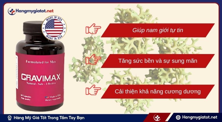 Lợi ích khi sử dụng Cravimax có chứa Xanthoparmelia