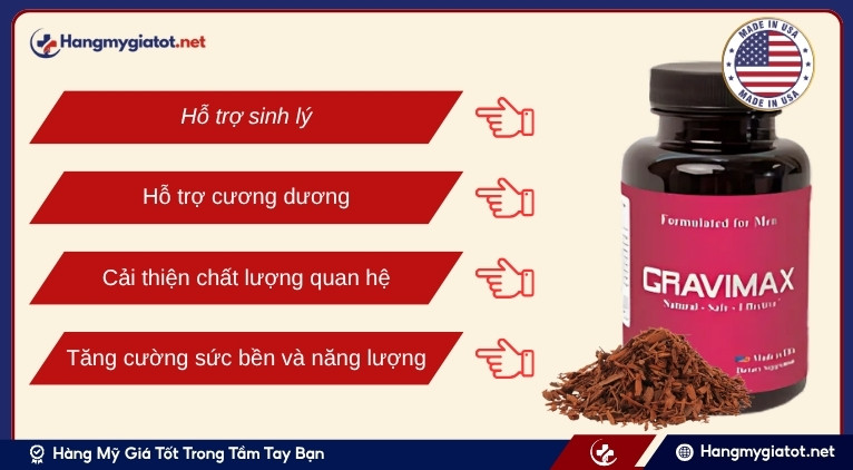Lợi ích nổi bật của Cravimax đối với sinh lý nam
