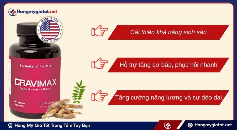 Lợi ích nổi bật đối với sức khỏe nam giới