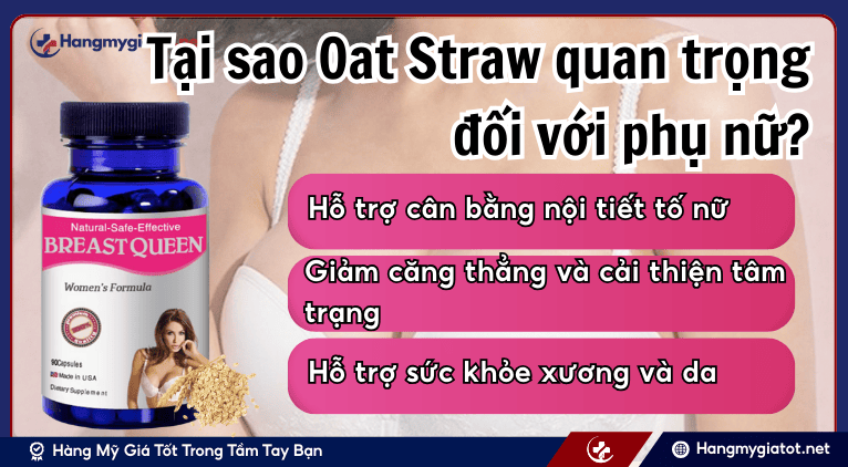 Tại sao Oat Straw quan trọng đối với phụ nữ?