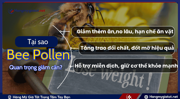 Tại sao Bee Pollen quan trọng trong giảm cân?