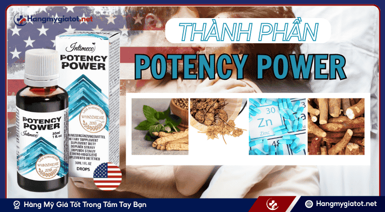 Thành phần nổi bật của Potency Power