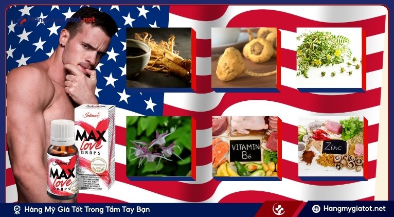 Max Love Drops gồm những thành phần nào?