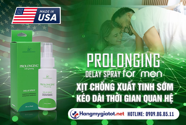 Xịt Proloonging Delay Spray For Men (USA) 59ml