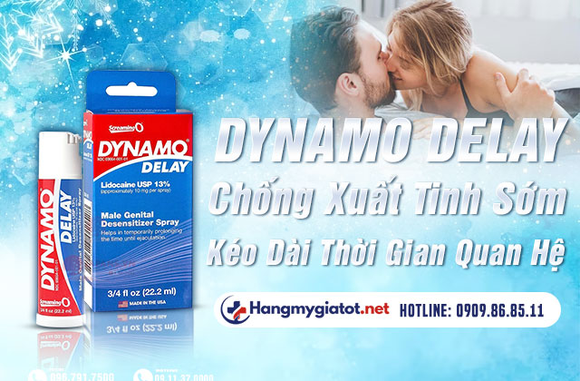 Lọ xịt Dynamo Delay chính hãng của Mỹ