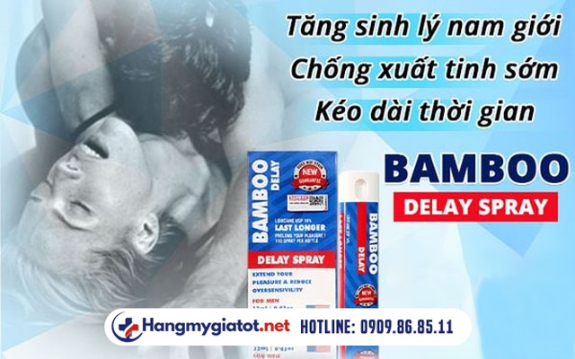 Xịt kéo dài của Mỹ Bamboo Delay Spray