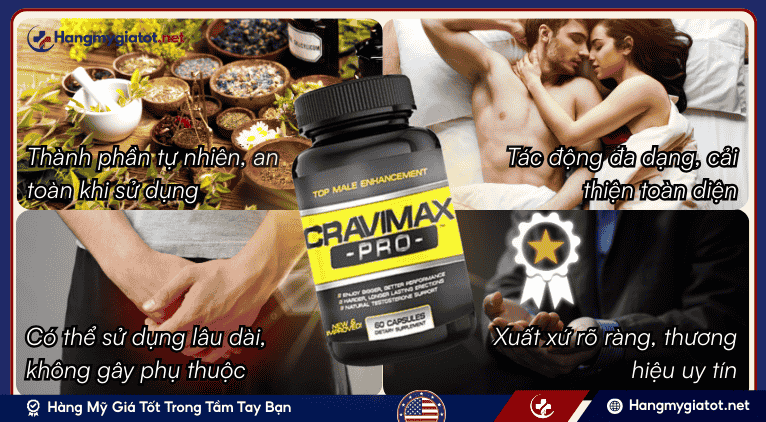 Ưu điểm nổi bật của Cravimax Pro