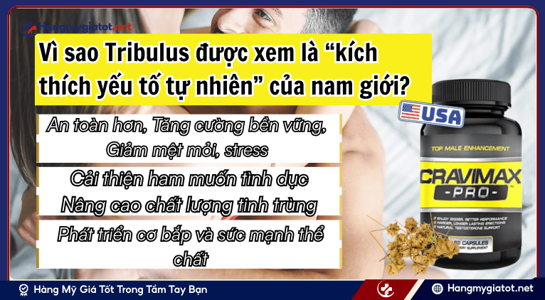 Vì sao Tribulus được xem là “kích thích tố tự nhiên” của nam giới?