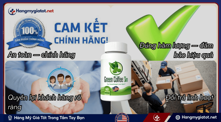 Vì sao nên đặt mua Green Coffee Slim giảm cân tại hangmygiatot.net?