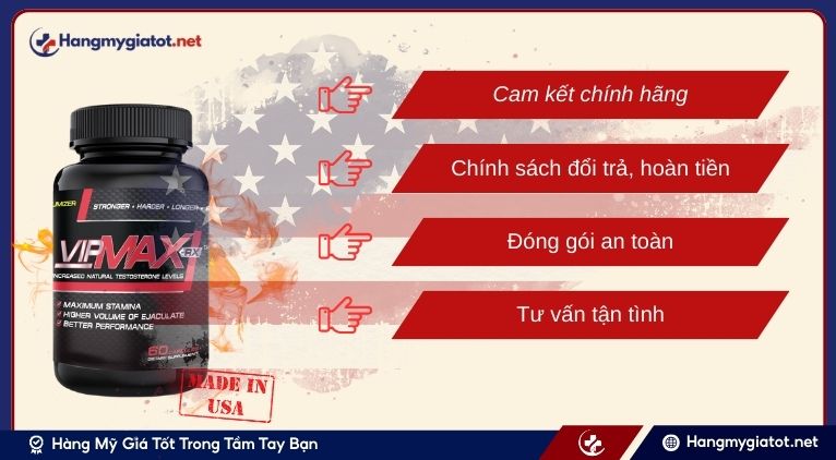Tại sao nên mua Vipmax RX chính hãng Mỹ tại Hàng Mỹ Giá Tốt?