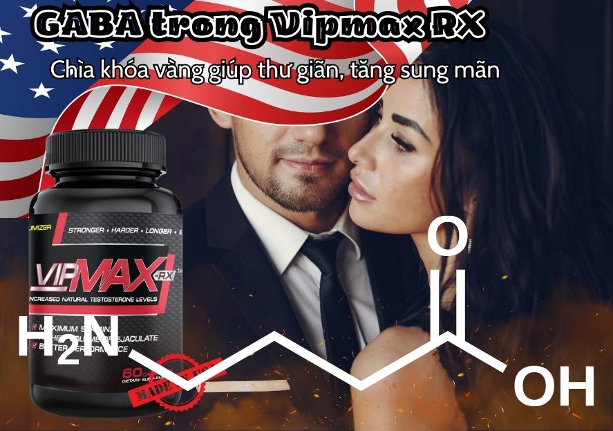 GABA trong Vipmax RX: Chìa khóa vàng giúp thư giãn, tăng sung mãn