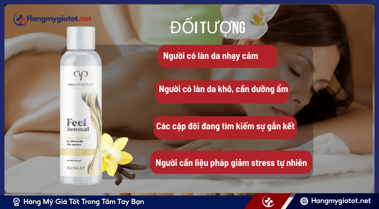 Ai nên dùng Promescent Vanilla Massage Oil và phù hợp với nhu cầu nào?