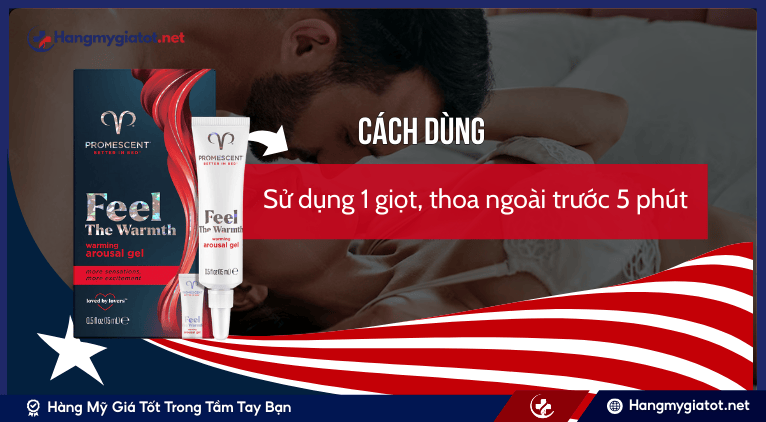 Cách dùng Promescent Warming Female Arousal Gel đúng chuẩn hiệu quả