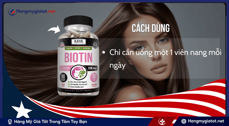 Cách sử dụng Biotin 1000 mcg đúng chuẩn mỗi ngày