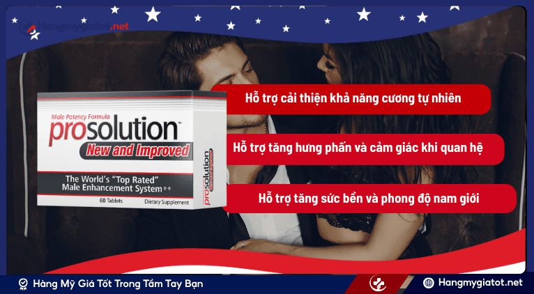 Công dụng của Prosolution Pills™ dành cho nam giới