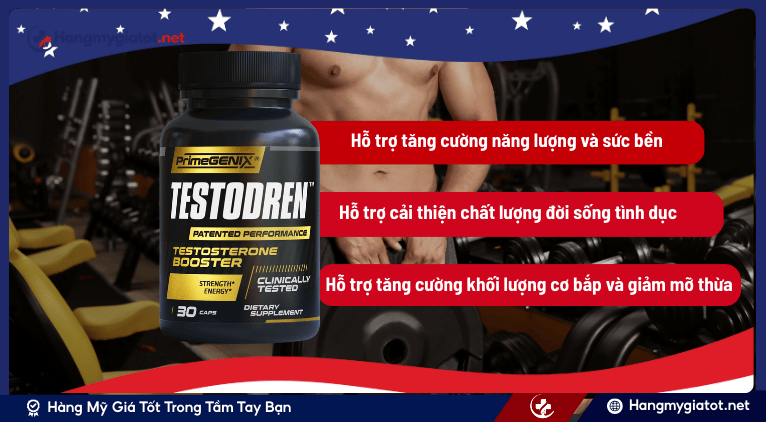 Công dụng đáng chú ý của viên uống Testodren™
