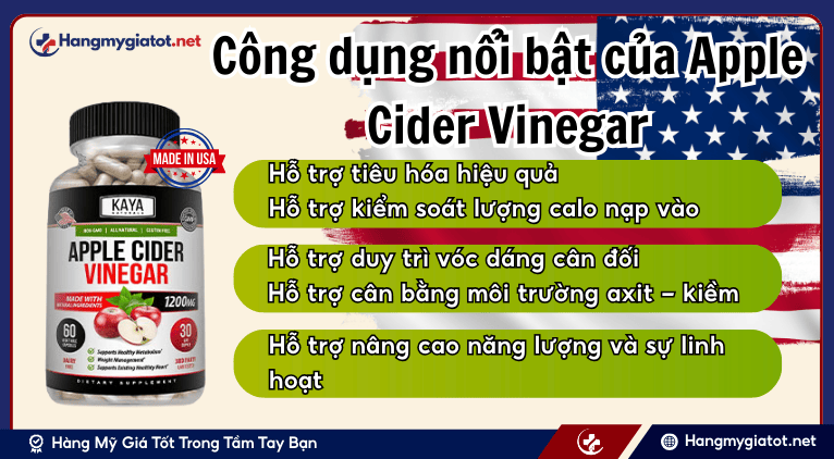 Công dụng nổi bật của Apple Cider Vinegar