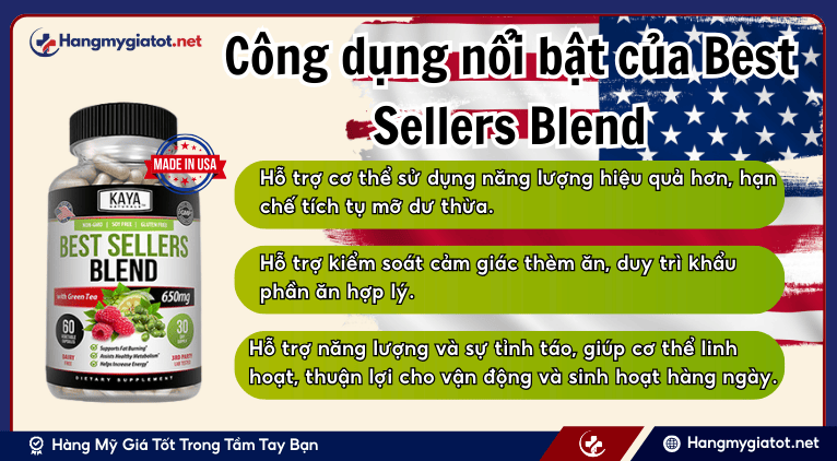 Công dụng nổi bật của Best Sellers Blend